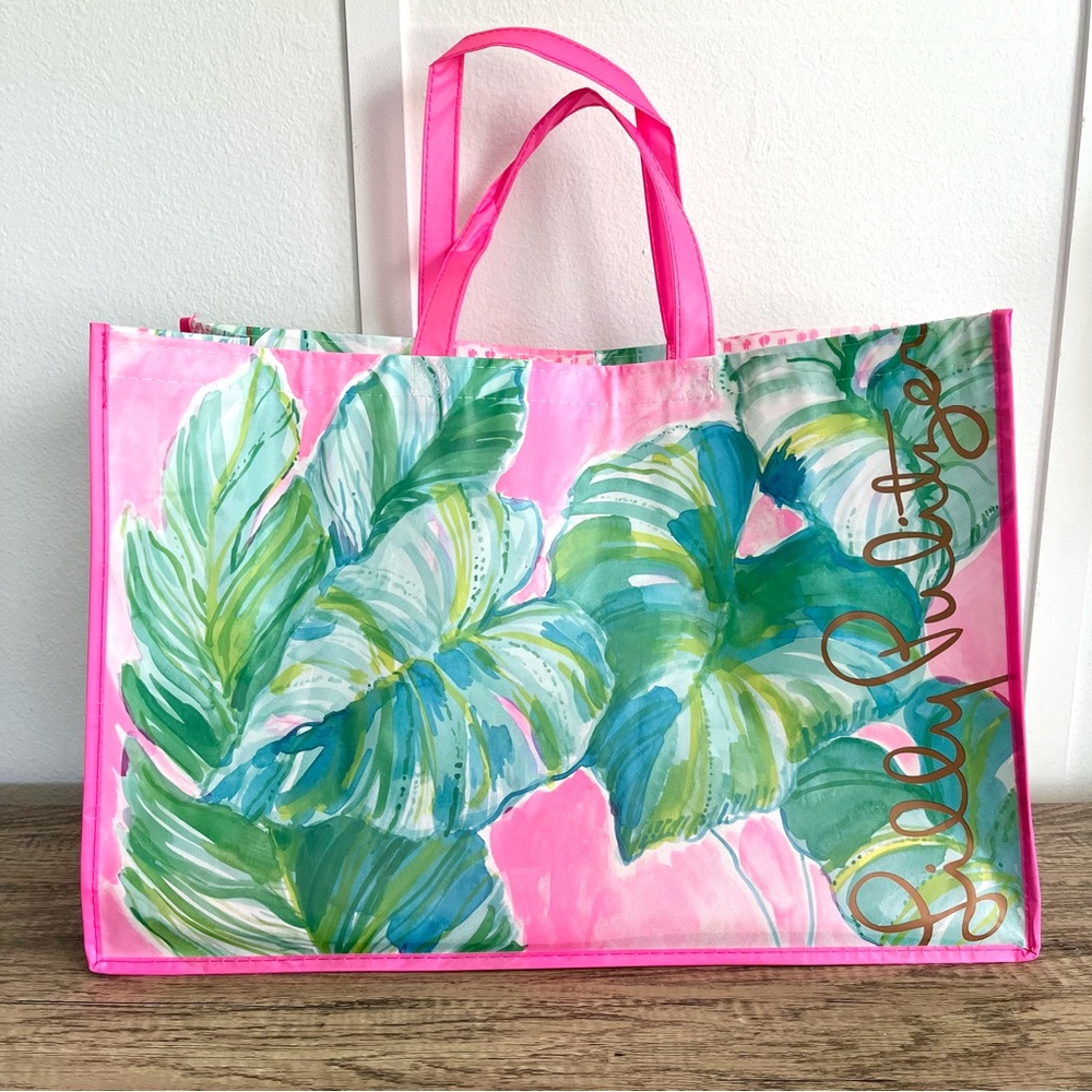 Lilly Pulitzer Reusable Bag Size Large Shopping Bag With Handles New 1 B…